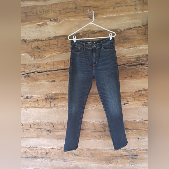 Old Navy Dark Wash 360 Stretch Built-In Tough High Waisted Slim Fit Jeans 20Plus - Picture 1 of 10